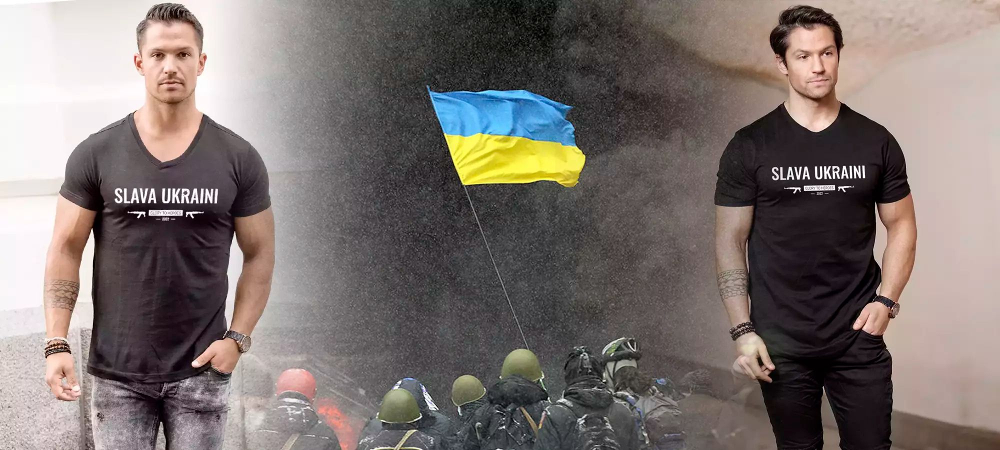 Slava Oekraïne T-shirts voor heren